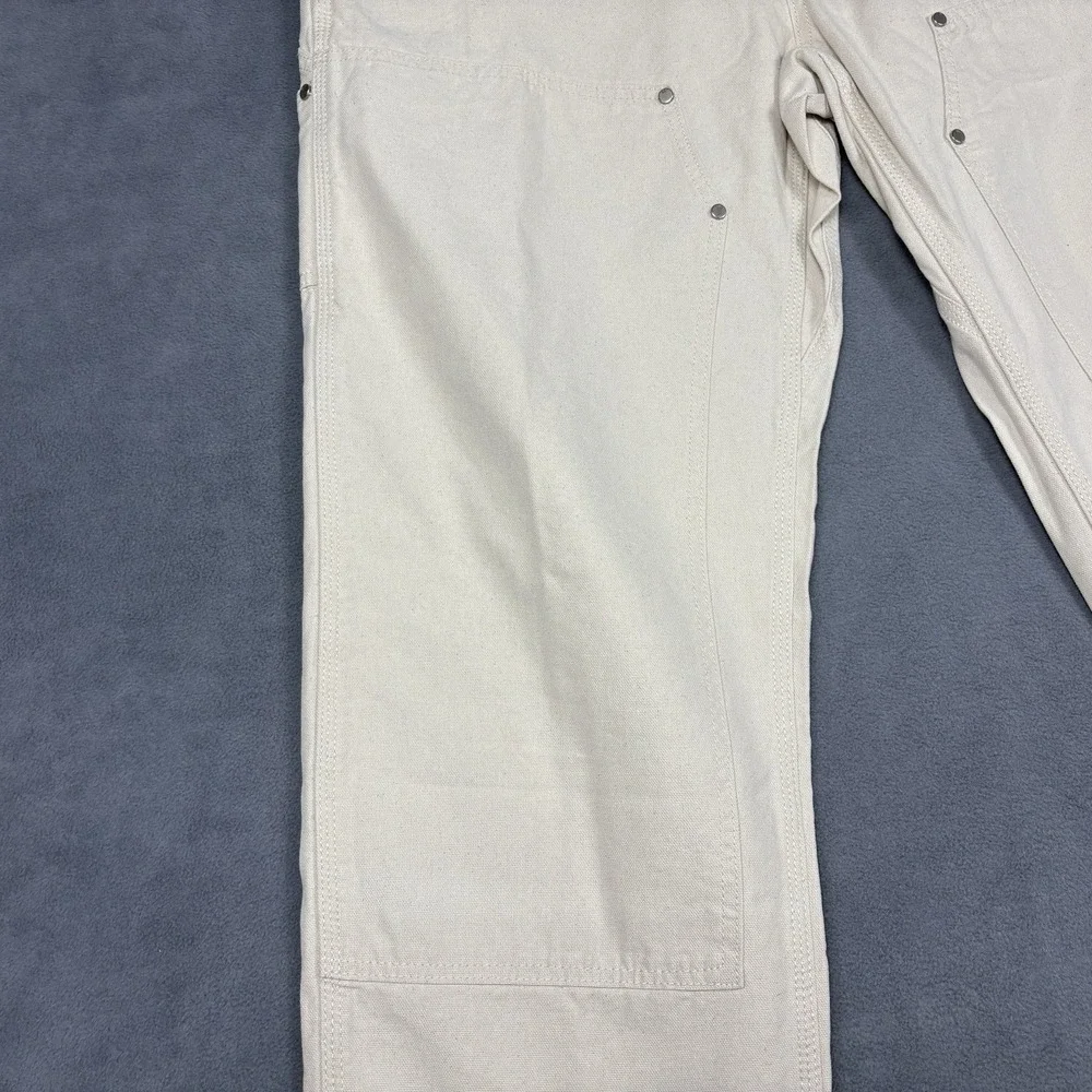 NEW Banana Republic Carpenter Pants Size 38 Ivory Straight Fit Utility